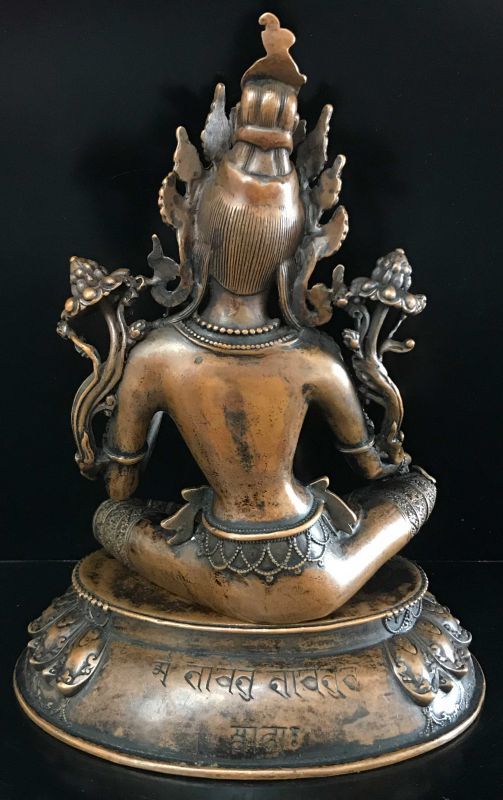 激安ネット通販 ◆グリーンターラー（緑多羅菩薩）像◆仏教　チベット-A5 工芸品