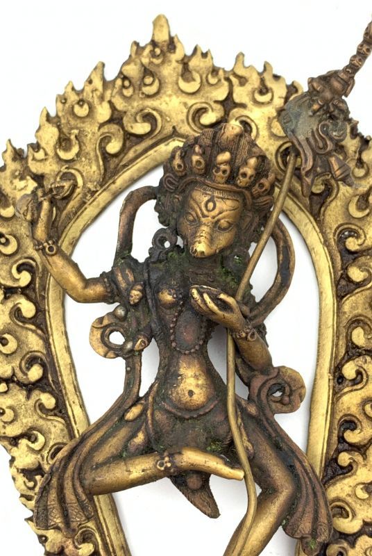 西蔵 チベット ダーキニー像 荼枳尼 密教美術 超絶品 極上品 特別 仏教 