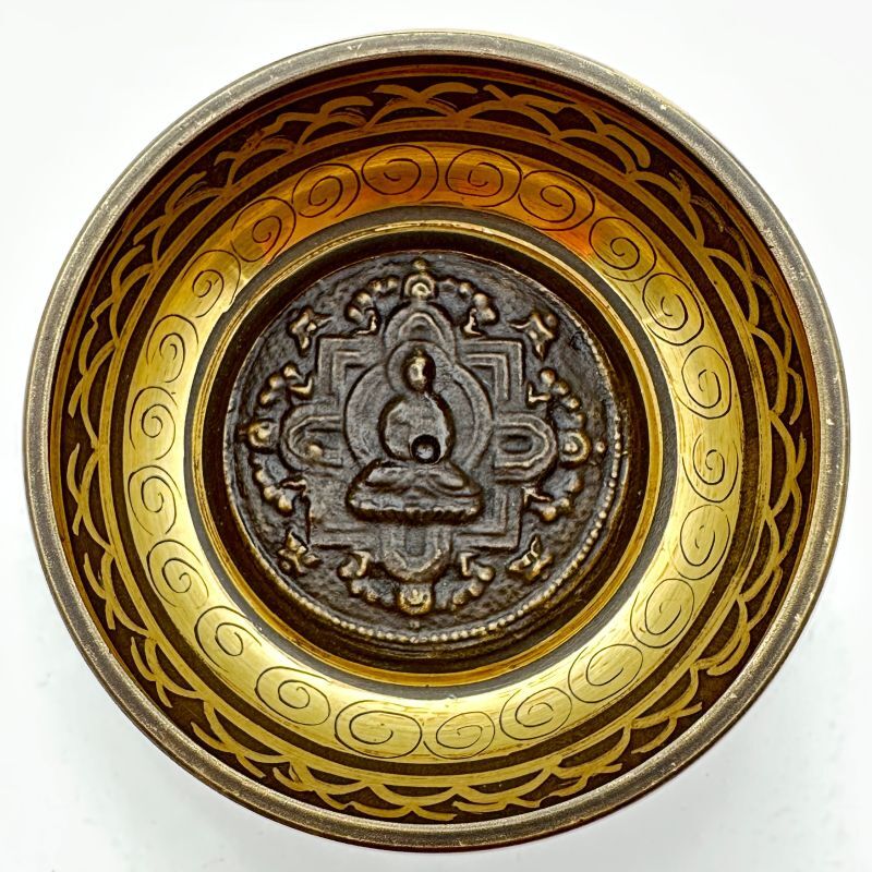◇チベット密教法具-シンギングボール（瞑想鈴）◇仏陀/釈迦牟尼仏 S 