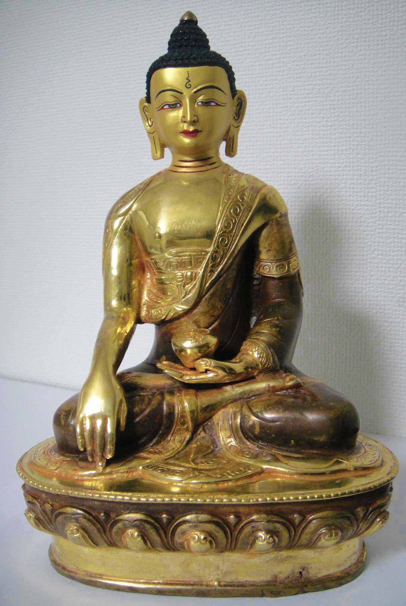 ネット買取 □☆アジアン ネパール仏像 釈迦牟尼仏陀尊像（BS-54